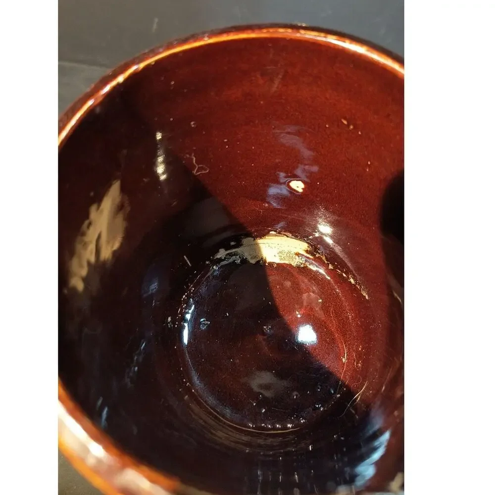 872  Vintage Crock Milk Pitcher Stoneware